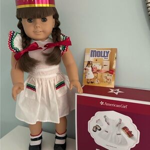 American Girl Molly Historical Doll from Pleasant Company w/ her Birthday Dress